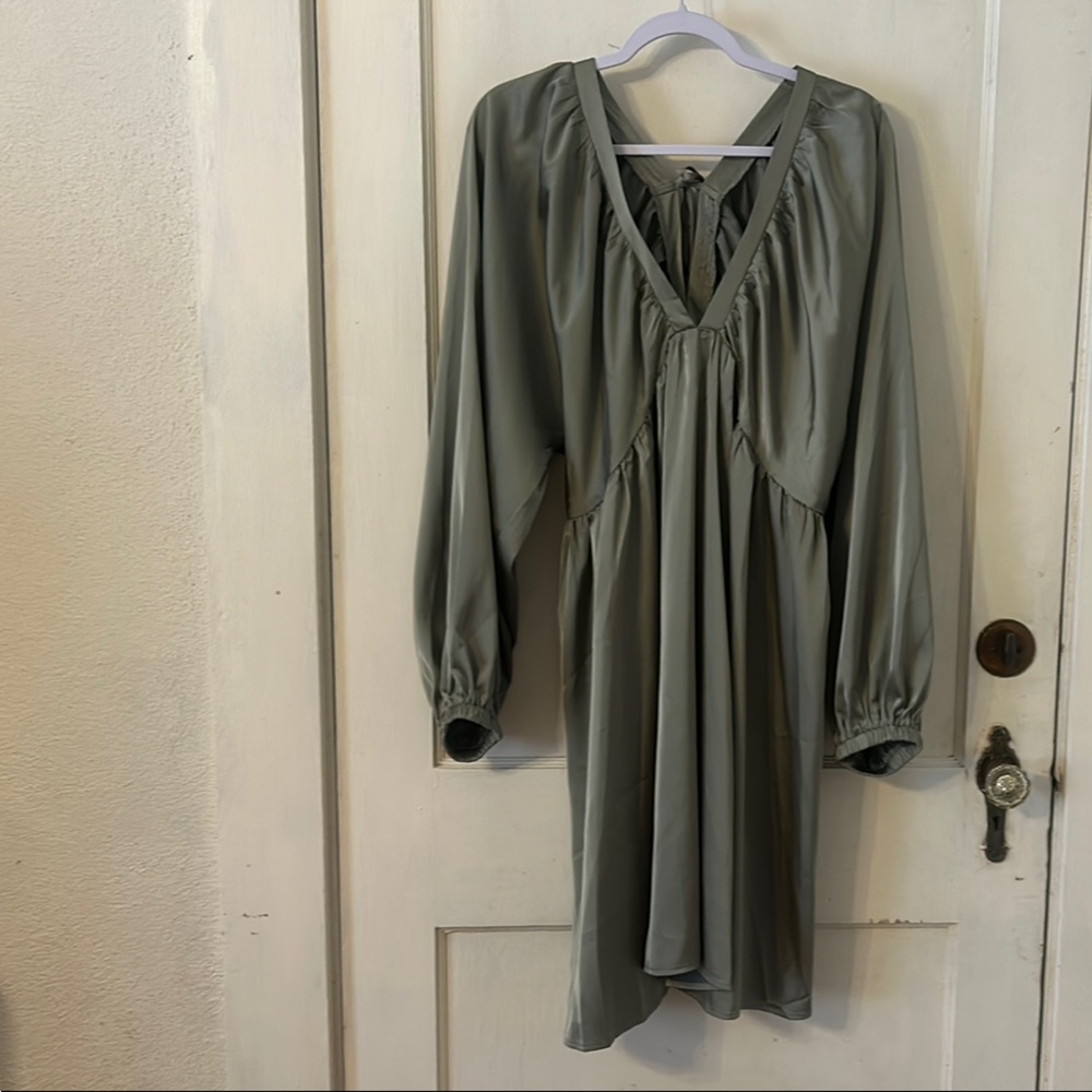 SHEIN Curve Elegant Gray Dress